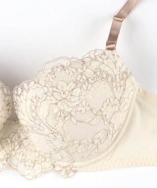 Wing 【ナチュラルアップブラ】 ふっくら自然なバストをメイク AA~Fカップ展開 KB3000 ウイング／ワコール クリーム