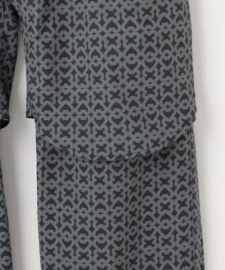 23区GOLF 【MEN】モノグラム レインパンツ  2WAYストレッチ 透湿防水 防風 撥水 ポケッタブル ブラック系5