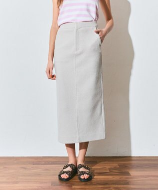 GRACE CONTINENTAL ジャージペンシルスカート ベージュ