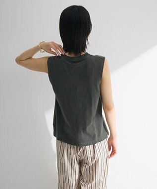 Green Parks ・ＤＯＵＢＬＥ　ＦＬＡＧＳ　ピグメント切替ノースリ Charcoal Gray