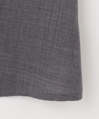 自由区 【セットアップ対応・洗える】ハイツイストビエラフロントフリル ブラウス TOPグレー