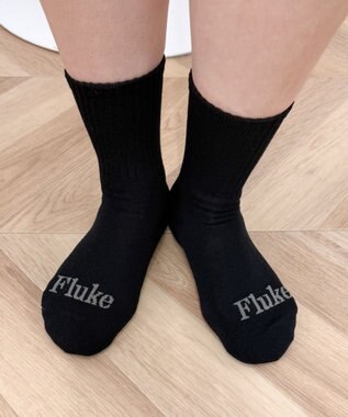 WEGO Flukeロゴリブソックス ブラック