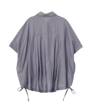 YECCA VECCA サイドスリットドロストシャツ Navy