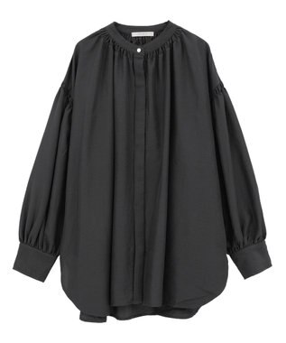 Green Parks ｅａｓｅ　ｂｌｕｅ．バックシャーリングブラウス Black