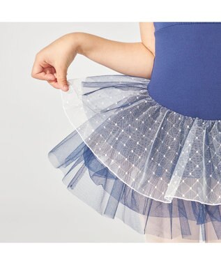 Chacott スカート付レオタード ネイビー