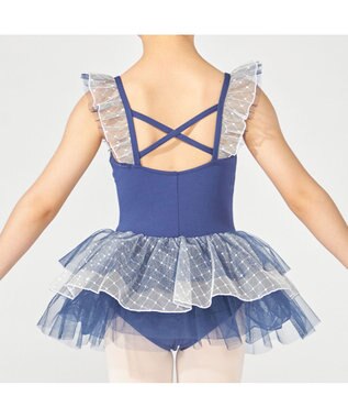 Chacott スカート付レオタード ネイビー