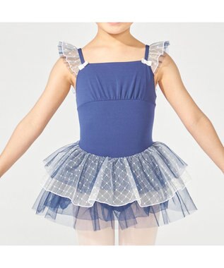 Chacott スカート付レオタード ネイビー