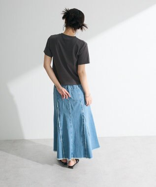 Green Parks ・ＤＯＵＢＬＥ　ＦＬＡＧＳ　リボンｐｔ　ＴＥＥ Charcoal Gray