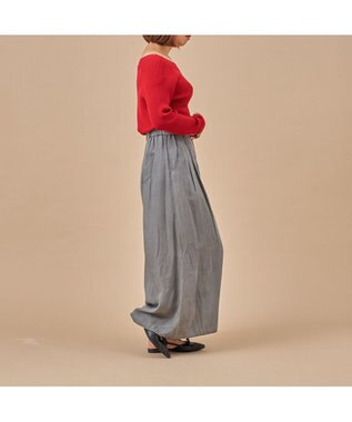 MODE ET JACOMO <carino>グリッターコンビフラットシューズ ブラックコンビ