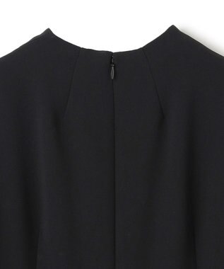 BEIGE， 【洗える】KALMIA / クルーネックIラインロングドレス Black