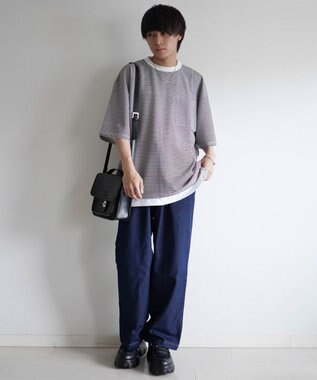 WEGO デニム　ワイドTPDパンツ デニム中濃色