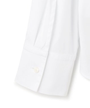 ICB 【洗える】コットンナイロンシャーティング ベーシックシャツ オフホワイト系