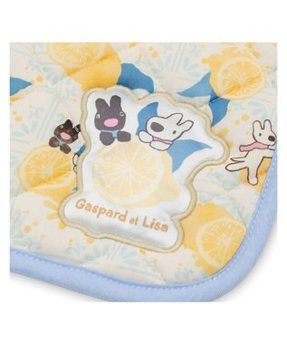 PET PARADISE リサとガスパール クールマット 《シトラス柄》 Ｓ ホワイト×イエロー