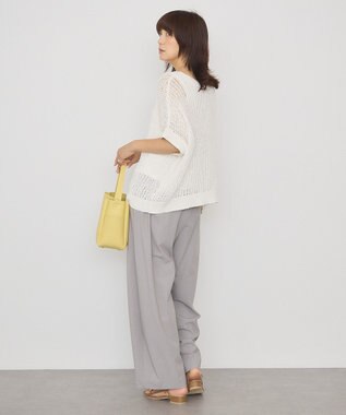 AMERICAN HOLIC 透かし畦ルーズニット Ivory
