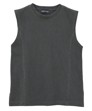 Green Parks ・ＤＯＵＢＬＥ　ＦＬＡＧＳ　ピグメント切替ノースリ Charcoal Gray