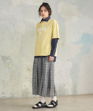 J.PRESS YORK STREET 【UNISEX】YALEアーチロゴ Tシャツ イエロー系