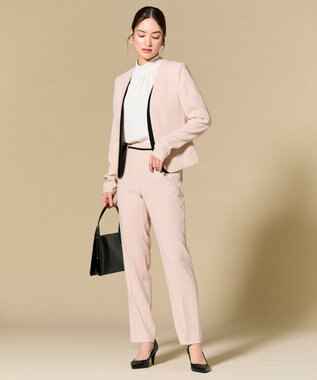 BEIGE， EVA / ハイネックハーフスリーブブラウス White