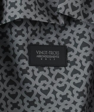 23区GOLF 【MEN】モノグラム レインパンツ  2WAYストレッチ 透湿防水 防風 撥水 ポケッタブル ブラック系5