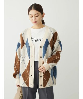 Green Parks 柄アソートニットカーディガン B