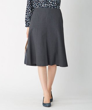 J.PRESS LADIES 【スーツ対応】T／Rアルガンシルク スカート グレー系