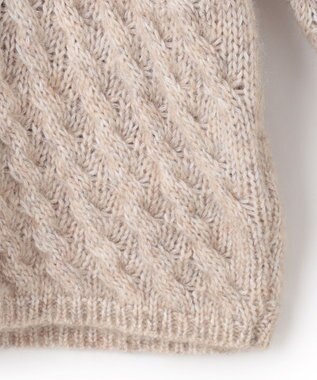 JOSEPH ファジーケーブル　ハイネックニット Khaki