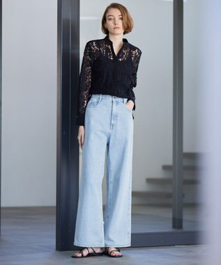 BEIGE， 【新色追加】MARCK / ワイドバギーパンツ L.Indigo