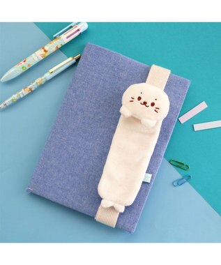 Mother garden しろたん バンド付き ペンポーチ 白~オフホワイト