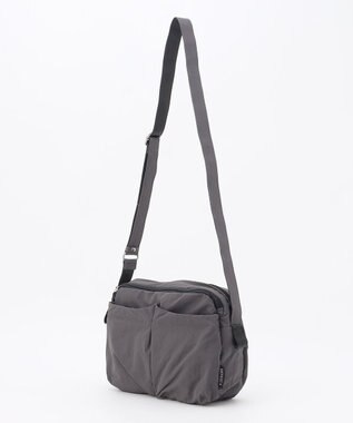 LA BAGAGERIE 【MONICA】フロントポケットショルダーバッグ ダークグレー