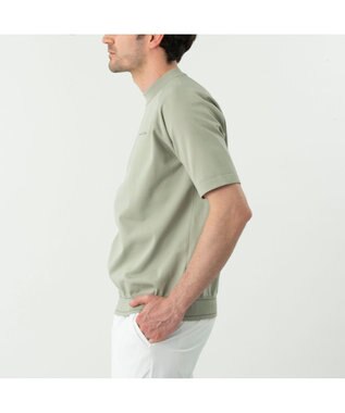 ZERO HALLIBURTON メタルロゴモックネックニットTシャツ ZHG-M6S9b 85196 ライトグリーン