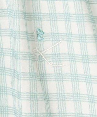 組曲 KIDS 【110-140㎝】シャーリングチェック トップス ミント系5