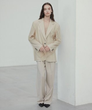 BEIGE， 【Oggi 6月号掲載】OREGANO / サマーウールテーラードジャケット Taupe