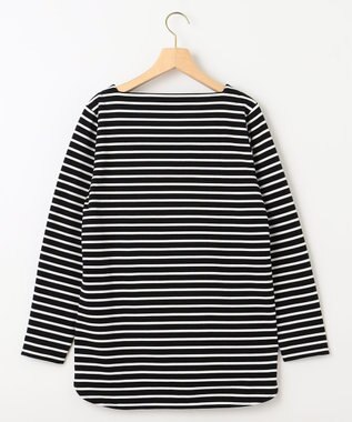 組曲 スクエアネックテール ロングＴシャツ ブラック系1