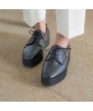 MODE ET JACOMO <carino>【レイン対応】レースアッププラットフォーム