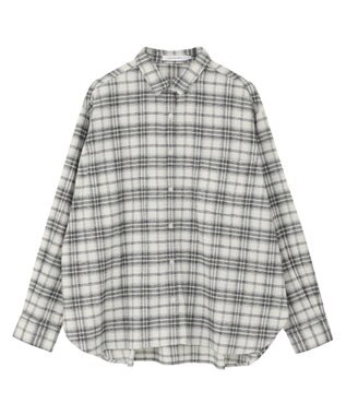 AMERICAN HOLIC ビエラ起毛チェックシャツ Ivory