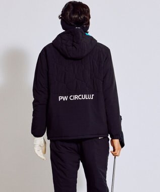 PW CIRCULUS 【撥水加工 / ストレッチ】【MEN】キルティング中綿ブルゾン ゴルフ ブラック系
