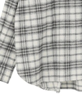 AMERICAN HOLIC ビエラ起毛チェックシャツ Ivory