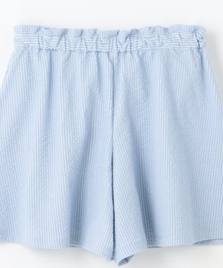 組曲 KIDS 【150-160㎝】サッカーストライプ キュロット サックスブルー