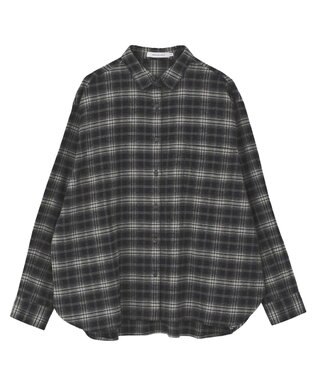 AMERICAN HOLIC ビエラ起毛チェックシャツ Black