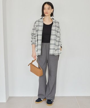 AMERICAN HOLIC ビエラ起毛チェックシャツ Ivory