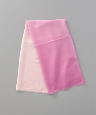 AURORA 【 LANVIN COLLECTION（ランバン コレクション） 】カシミヤ100%薄手オンブレーストール ピンク