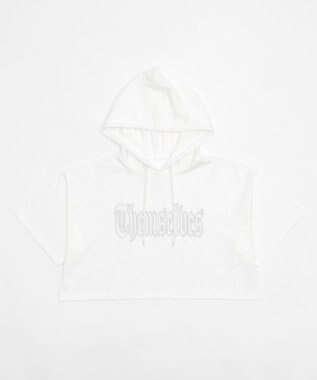 WEGO グラフィックフードショートT ホワイト