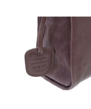 genten ゴートベーシック B5ショルダーバッグ グレー