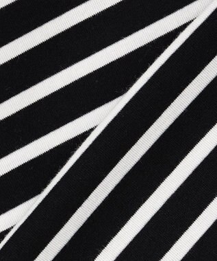 組曲 スクエアネックテール ロングＴシャツ ブラック系1