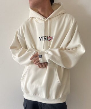 WEGO VISIONゴーストグラフィックプルパーカー ホワイトアイボリー