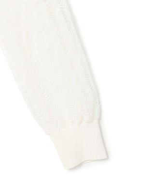 23区 L 【先行予約】ラッセルレース ニット カーディガン アイボリー系