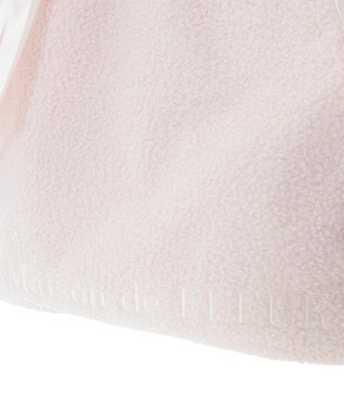 Maison de FLEUR ボアダブルリボントートバッグ Pink