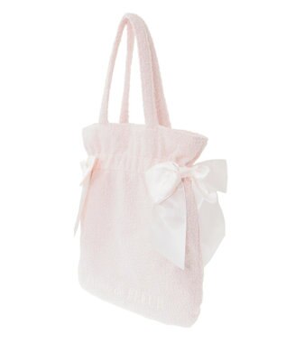 Maison de FLEUR ボアダブルリボントートバッグ Pink