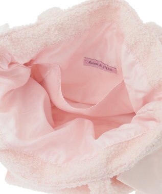 Maison de FLEUR ボアダブルリボントートバッグ Pink
