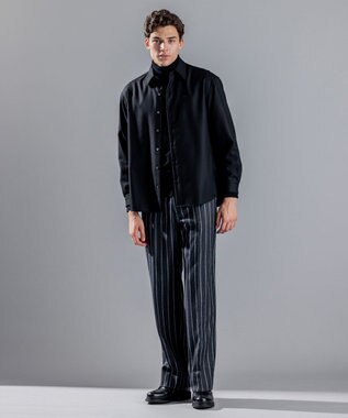 JOSEPH HOMME ブークレストライプ　フランネル / BAGS グレー系1