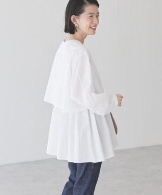 AMERICAN HOLIC サッカーティアードロングブラウス Off White